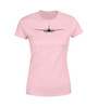 Airbus A330 Silhouette Designed Women T-Shirts