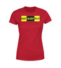 Eat Sleep Fly (Colourful) Designed Women T-Shirts