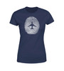 Aviation Finger Print Designed Women T-Shirts