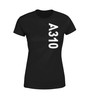 A310 Side Text Designed Women T-Shirts