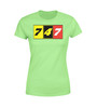 Flat Colourful 747 Designed Women T-Shirts