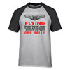 Flying One Ball Designed Raglan T-Shirts
