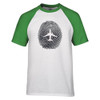 Aviation Finger Print Designed Raglan T-Shirts