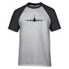 Airbus A380 Silhouette Designed Raglan T-Shirts