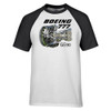 Boeing 777 & GE90 Engine Designed Raglan T-Shirts