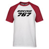 Boeing 767 & Text Designed Raglan T-Shirts