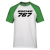 Boeing 767 & Text Designed Raglan T-Shirts