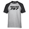 Boeing 757 & Text Designed Raglan T-Shirts