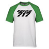 Boeing 717 & Text Designed Raglan T-Shirts