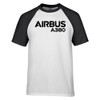 Airbus A380 & Text Designed Raglan T-Shirts
