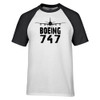 Boeing 747 & Plane Designed Raglan T-Shirts