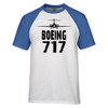 Boeing 727 & Plane Designed Raglan T-Shirts