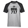 Boeing 727 & Plane Designed Raglan T-Shirts