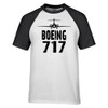 Boeing 727 & Plane Designed Raglan T-Shirts