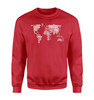 World Map (Text) Designed Sweatshirts