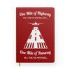 One Mile of Runway Will Take you Anywhere Designed Notebooks