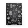 Black & White Super Travel Icons Designed Notebooks