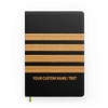 Customizable Name & Pilot Epaulette (4,3,2 Lines) Designed Notebooks