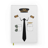 Customizable Name & Pilot Uniform Designed Notebooks