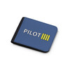 Pilot & Stripes (4 Lines) Designed Wallets
