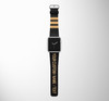 Customizable NAME & Special Pilot Epaulette (4,3,2 Lines) Leather Apple Watch Straps