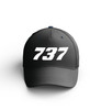 Customizable Name & 737 Flat Text Embroidered Hats