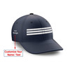 Customizable Name & SILVER Pilot Epaulette (3 Lines) Embroidered Hats