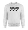 Boeing 777 & Text Designed Sweatshirts