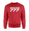 Boeing 777 & Text Designed Sweatshirts