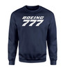 Boeing 777 & Text Designed Sweatshirts
