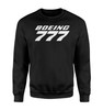 Boeing 777 & Text Designed Sweatshirts