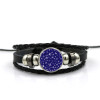 Different Sizes Seamless Airplanes Designed Leather Bracelets