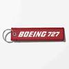 Boeing 727 & Text Designed Key Chains