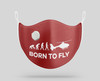 Born To Fly Helicopter Designed Face Masks