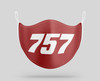 Boeing 757 Text Designed Face Masks