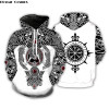 Viking Tattoo 3D Unisex Hoodie/Sweatshirt
