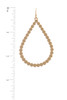 Metal Teardrop Shape Drop Earring
