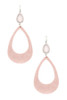 Druzy stone teardrop cut out earring