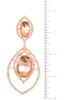 Rhinestone and crystal clip on earring