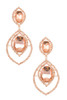 Rhinestone and crystal clip on earring