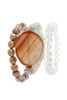 Natural Stone Beaded Stretch Bracelet
