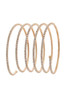 Spiral Pave Lined Rhinestone Ball Ended Bracelet