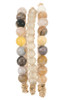 Semi precious bead bracelet set