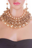 Pearl And Metallic Beads Chunky Necklace