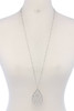 Teardrop Shape Pendant Necklace