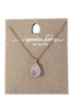 Teardrop Shape Pendant Necklace