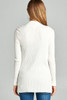 Ladies fashion long sleeve open front ribbed knit cardigan