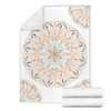 Mandala P1 (White) - Throw Blankets