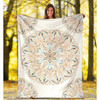 Mandala P1 (White) - Throw Blankets