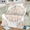 Mandala P1 (White) - Throw Blankets